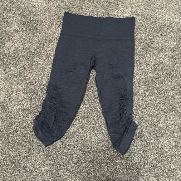 lululemon athletica Pants - Grayish Blue Lululemon Workout Capri Leggings